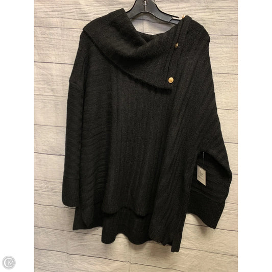Sweater By Rafaella In Black & Gold, Size: 2x