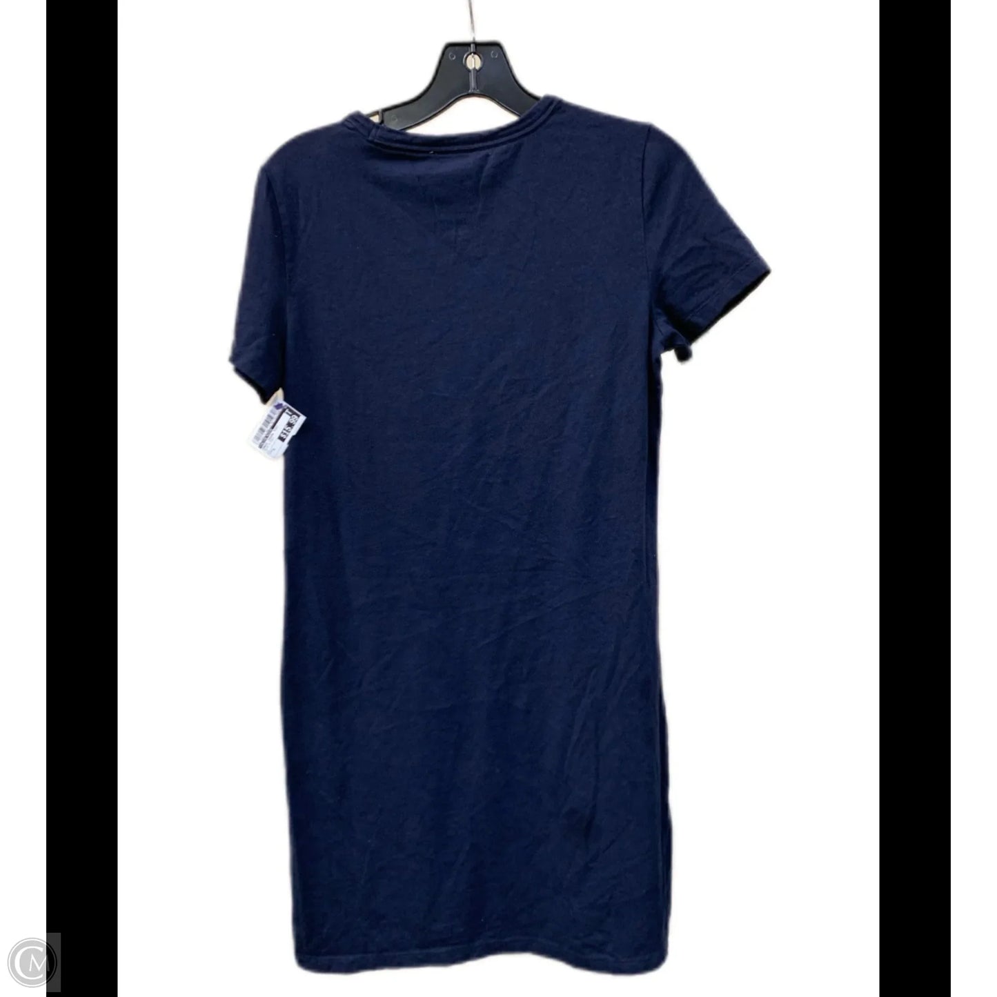 Dress Casual Midi By Calvin Klein In Blue & Gold, Size: S