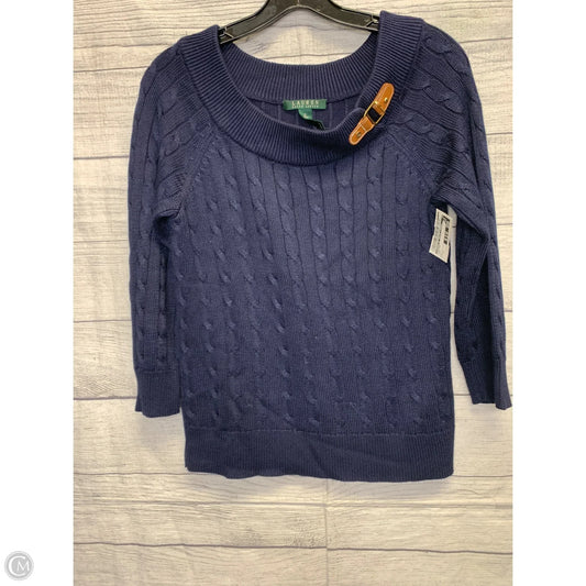 Sweater By Lauren By Ralph Lauren In Navy, Size: S