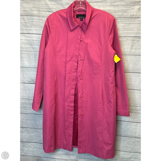 Coat Raincoat By Jones New York In Pink, Size: M