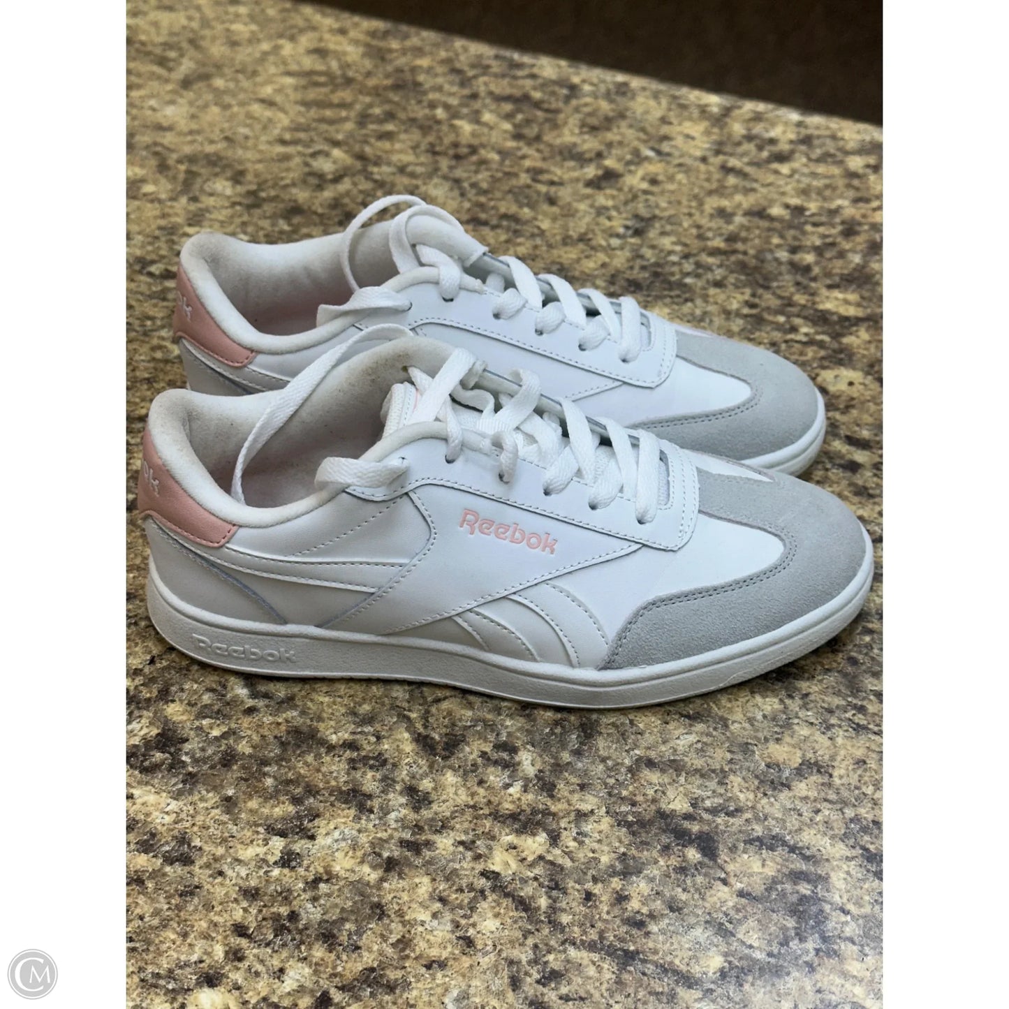 Shoes Athletic By Reebok In Pink & White, Size: 7