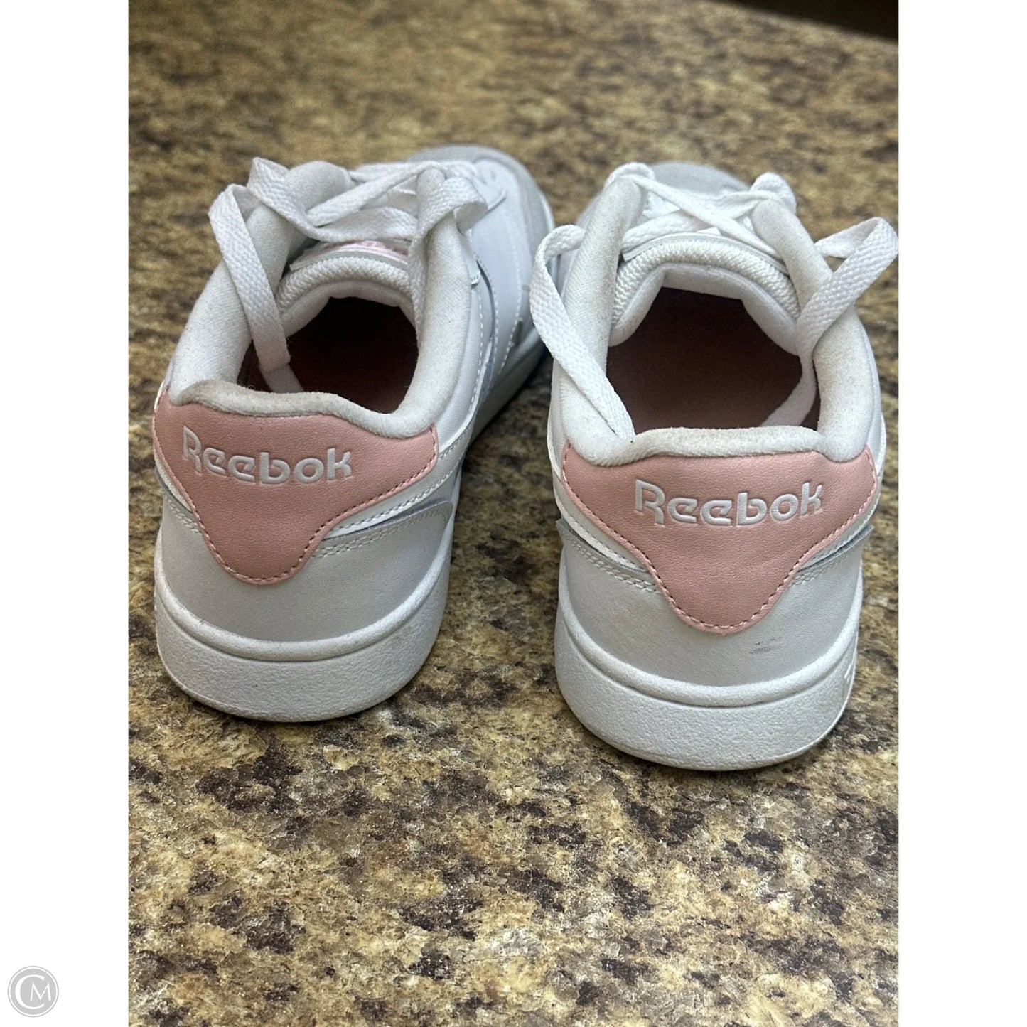 Shoes Athletic By Reebok In Pink & White, Size: 7