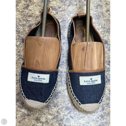 Shoes Designer By Kate Spade In Blue Denim, Size: 6