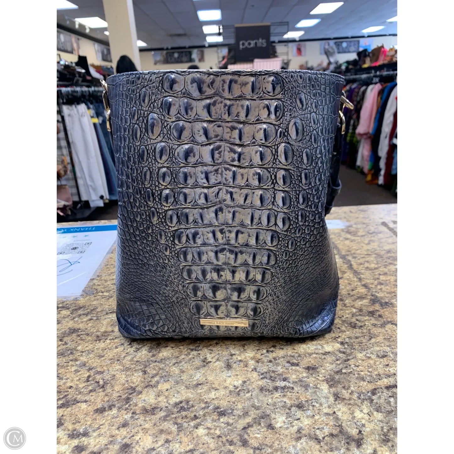 Handbag Designer By Brahmin, Size: Large