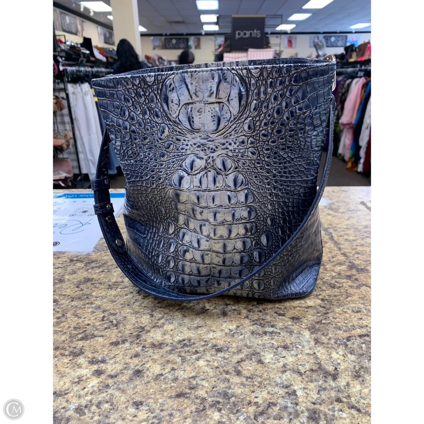 Handbag Designer By Brahmin, Size: Large