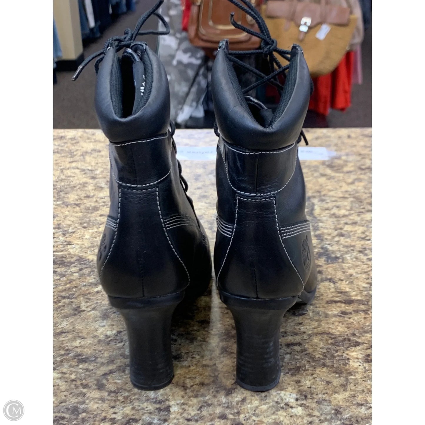 Boots Ankle Heels By Timberland In Black, Size: 7.5
