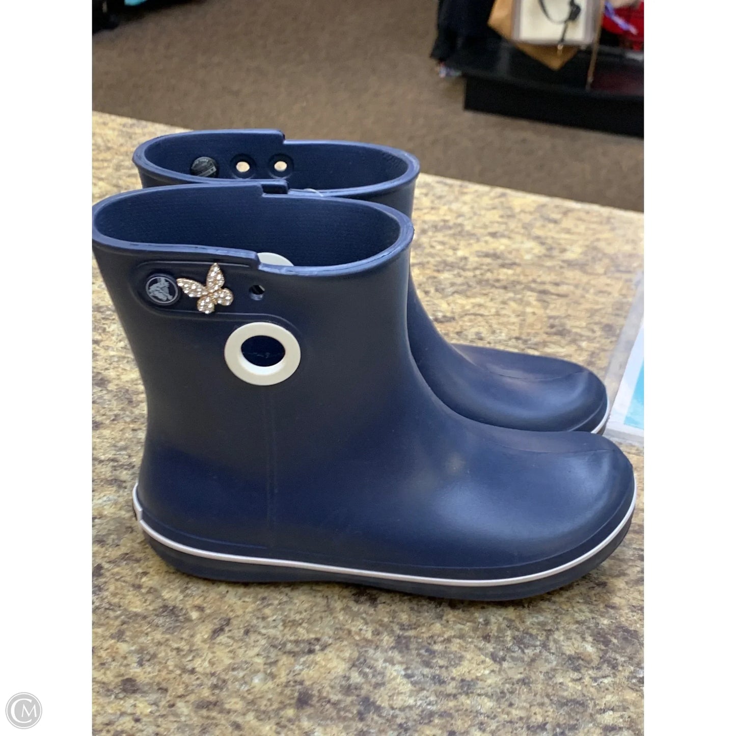 Boots Rain By Crocs In Navy, Size: 8