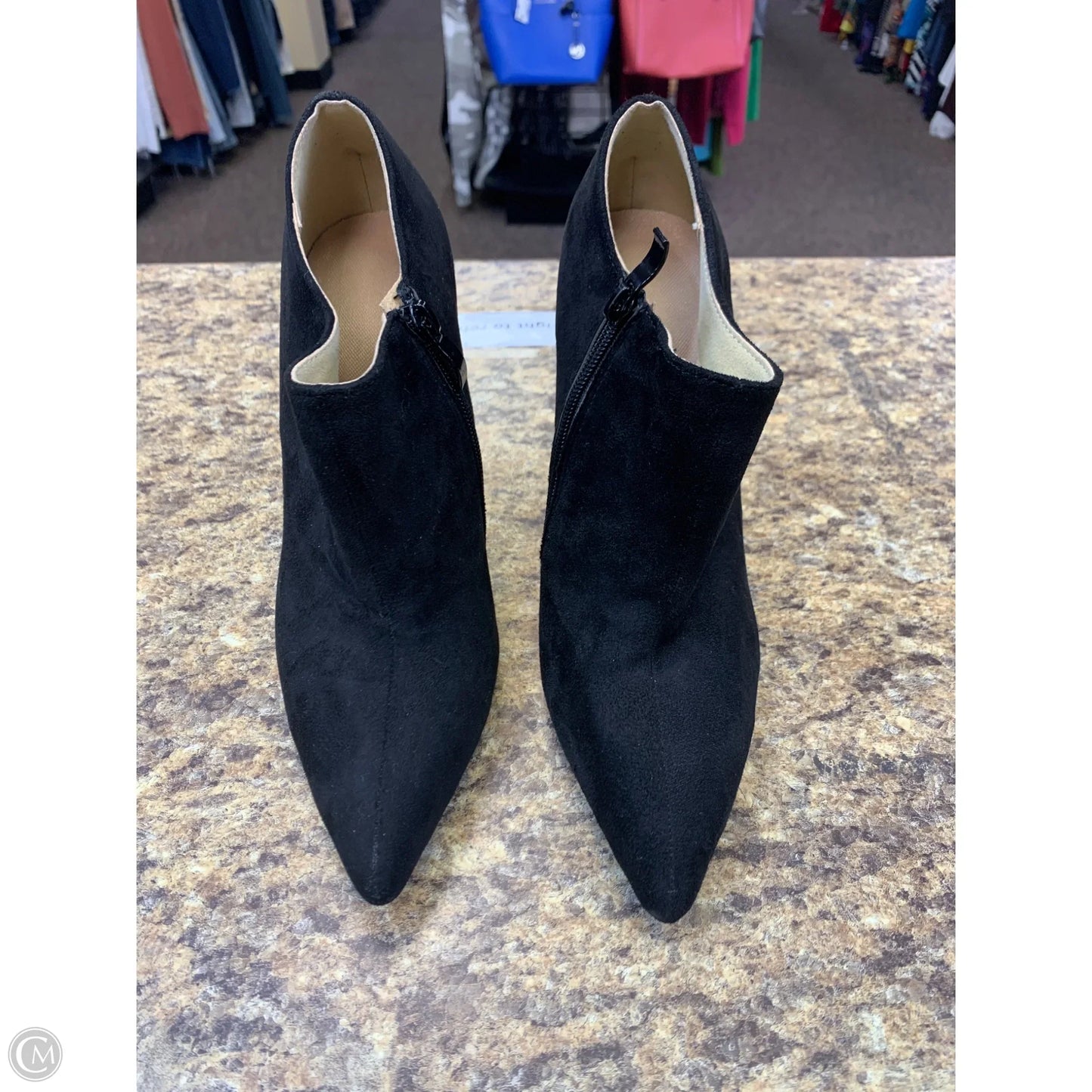 Boots Ankle Heels By Cmf In Black, Size: 9