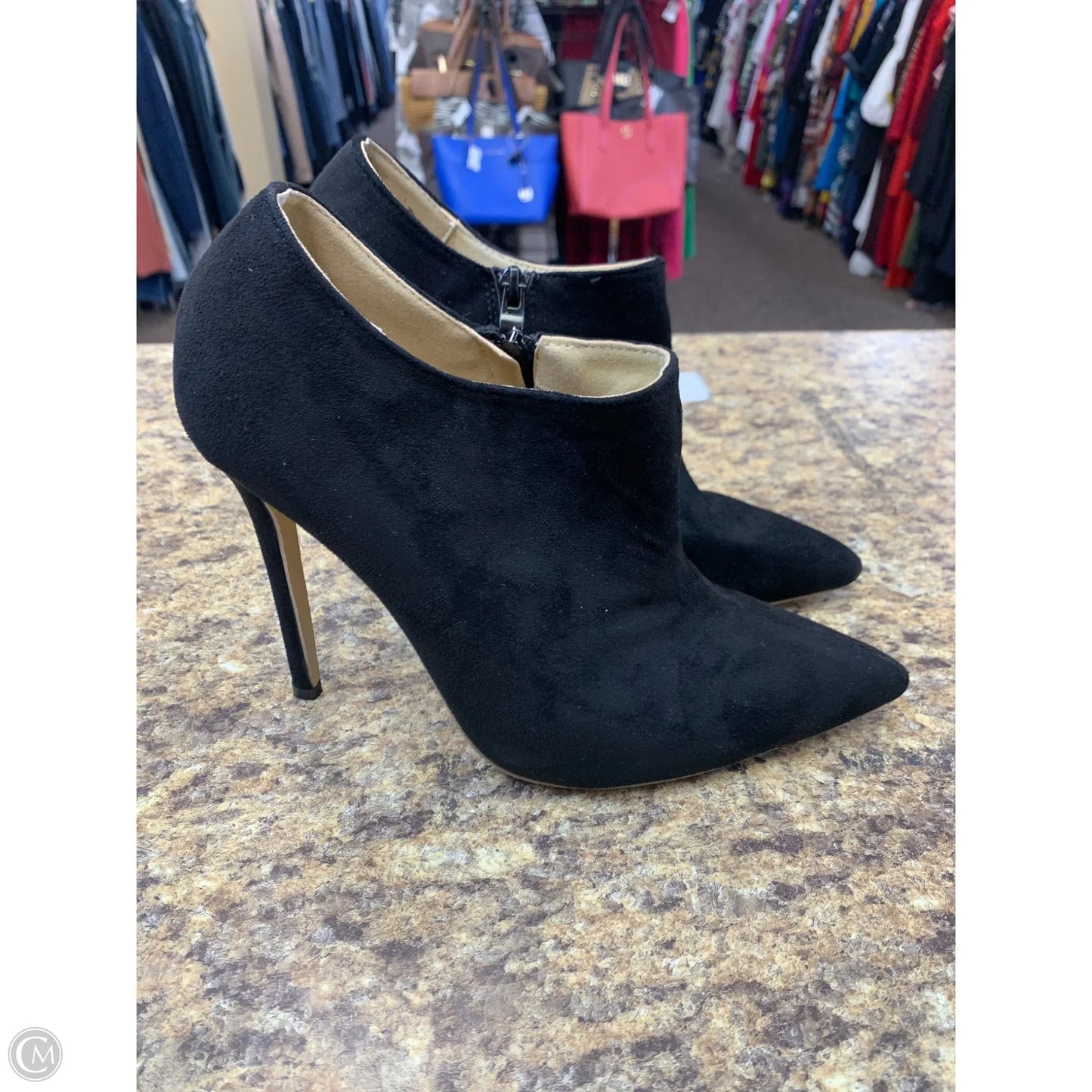 Boots Ankle Heels By Cmf In Black, Size: 9