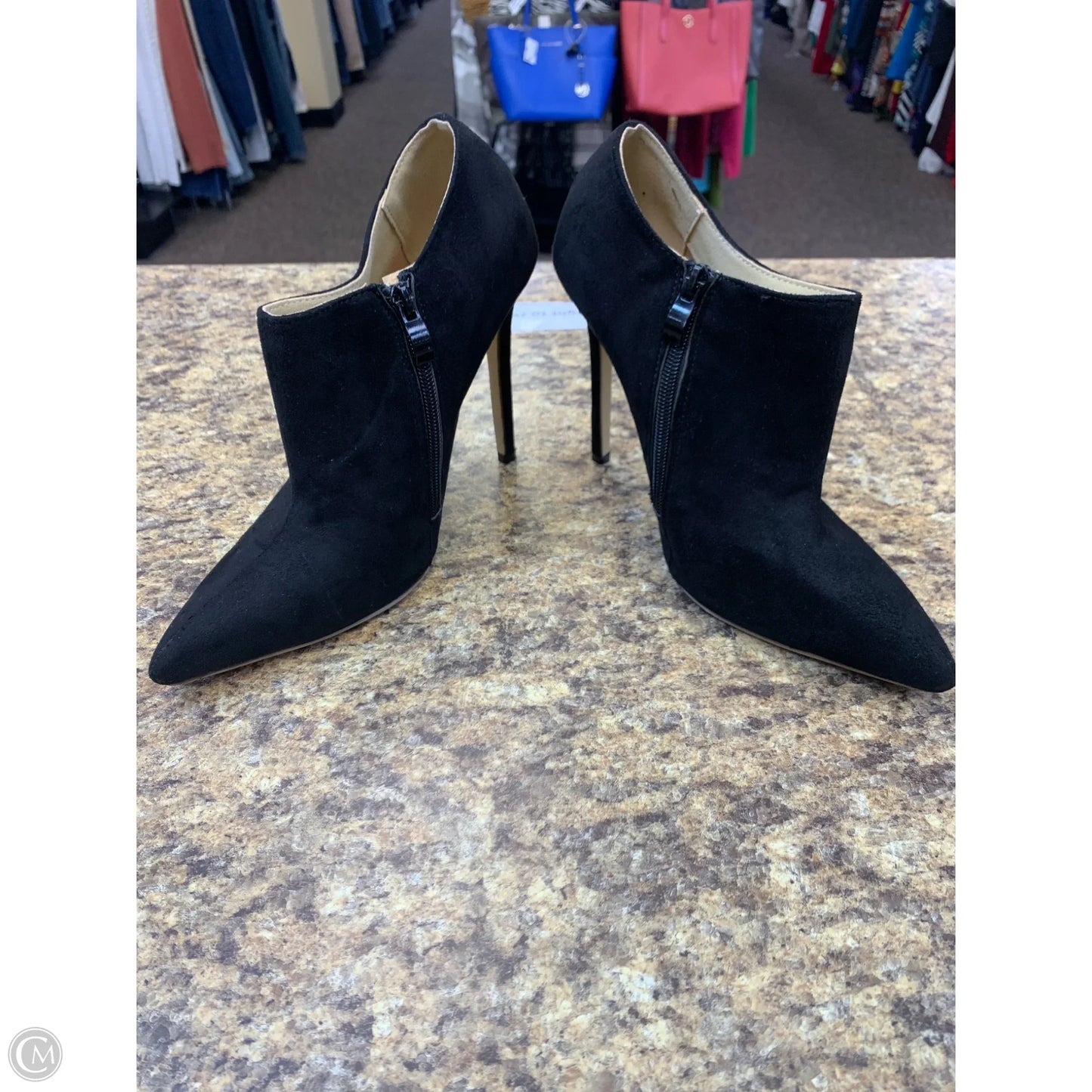 Boots Ankle Heels By Cmf In Black, Size: 9