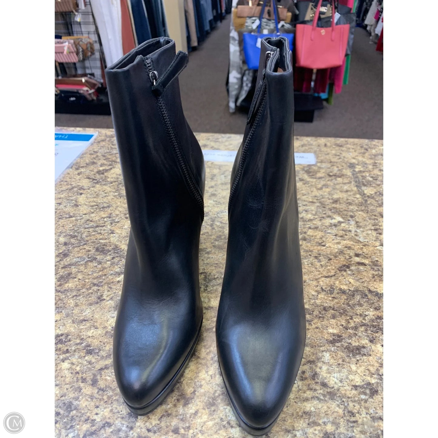 Boots Ankle Heels By Antonio Melani In Black, Size: 9.5