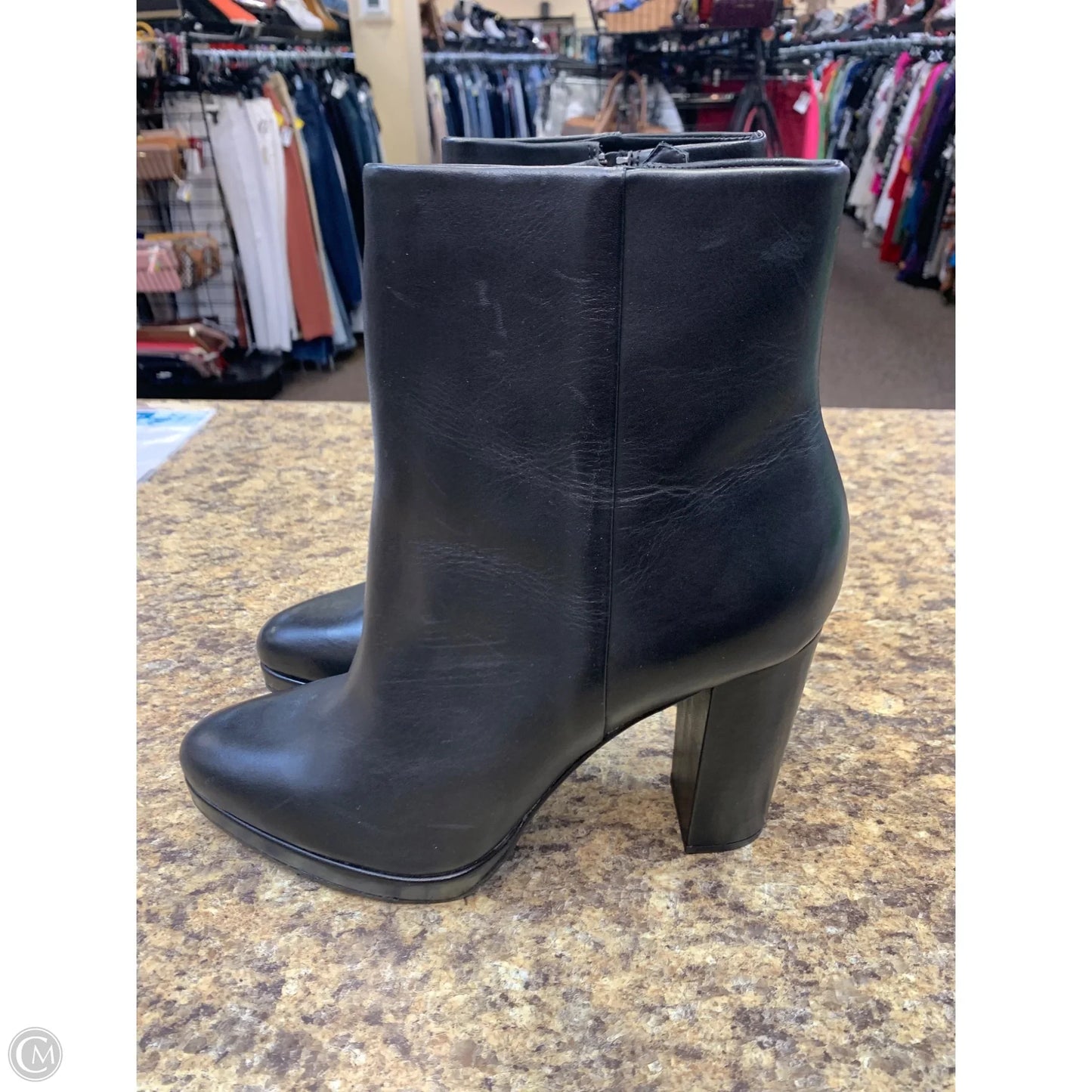 Boots Ankle Heels By Antonio Melani In Black, Size: 9.5