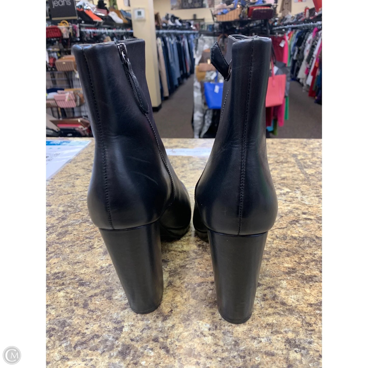 Boots Ankle Heels By Antonio Melani In Black, Size: 9.5