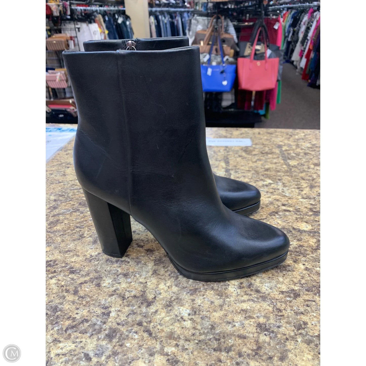 Boots Ankle Heels By Antonio Melani In Black, Size: 9.5