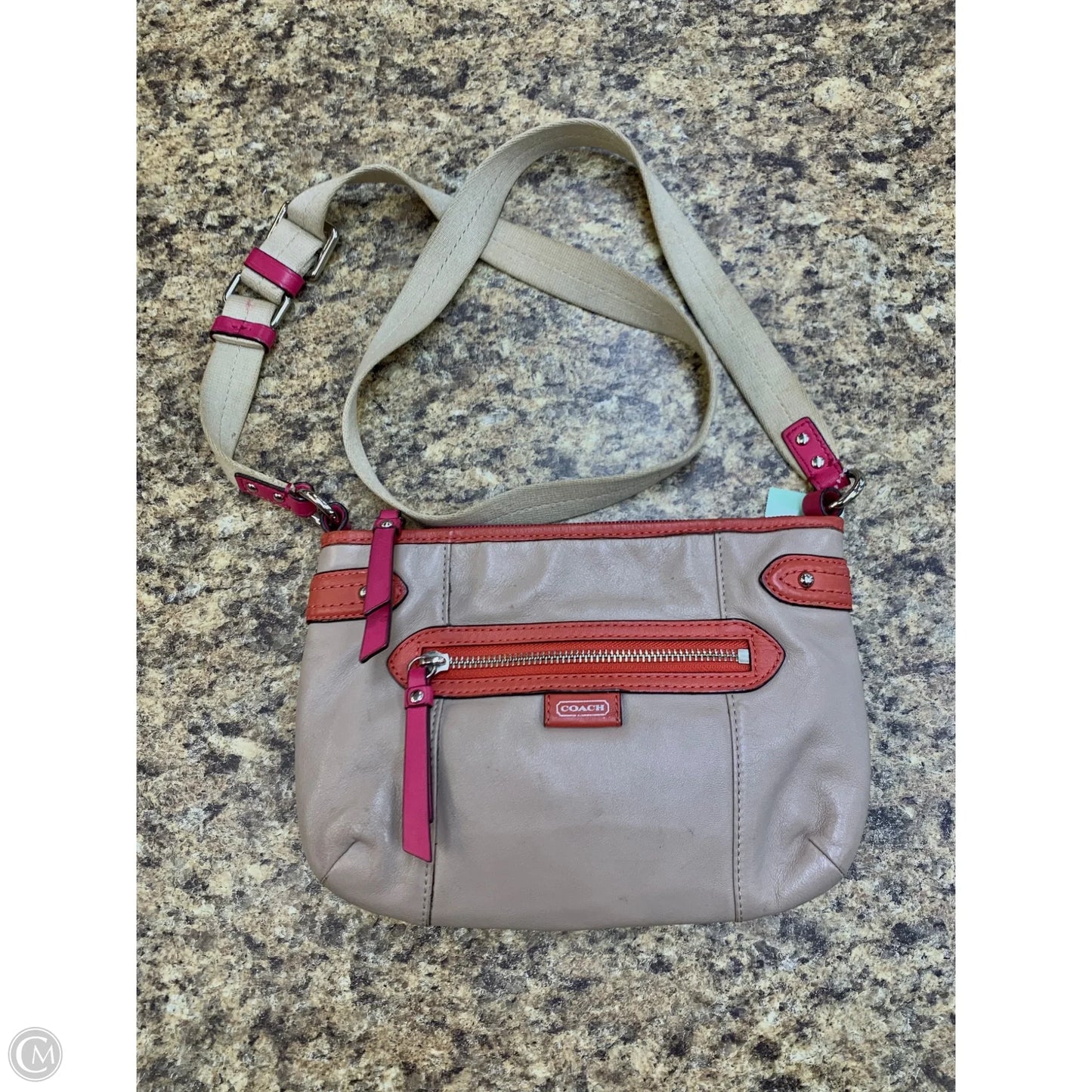 Crossbody Designer By Coach, Size: Small