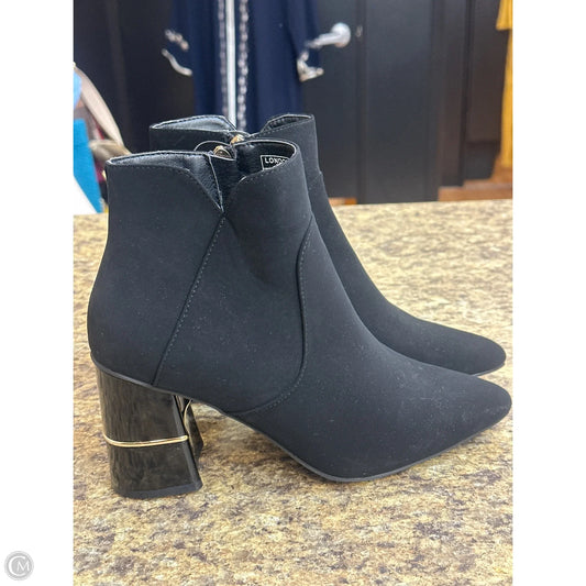 Boots Ankle Heels By London Fog In Black, Size: 7