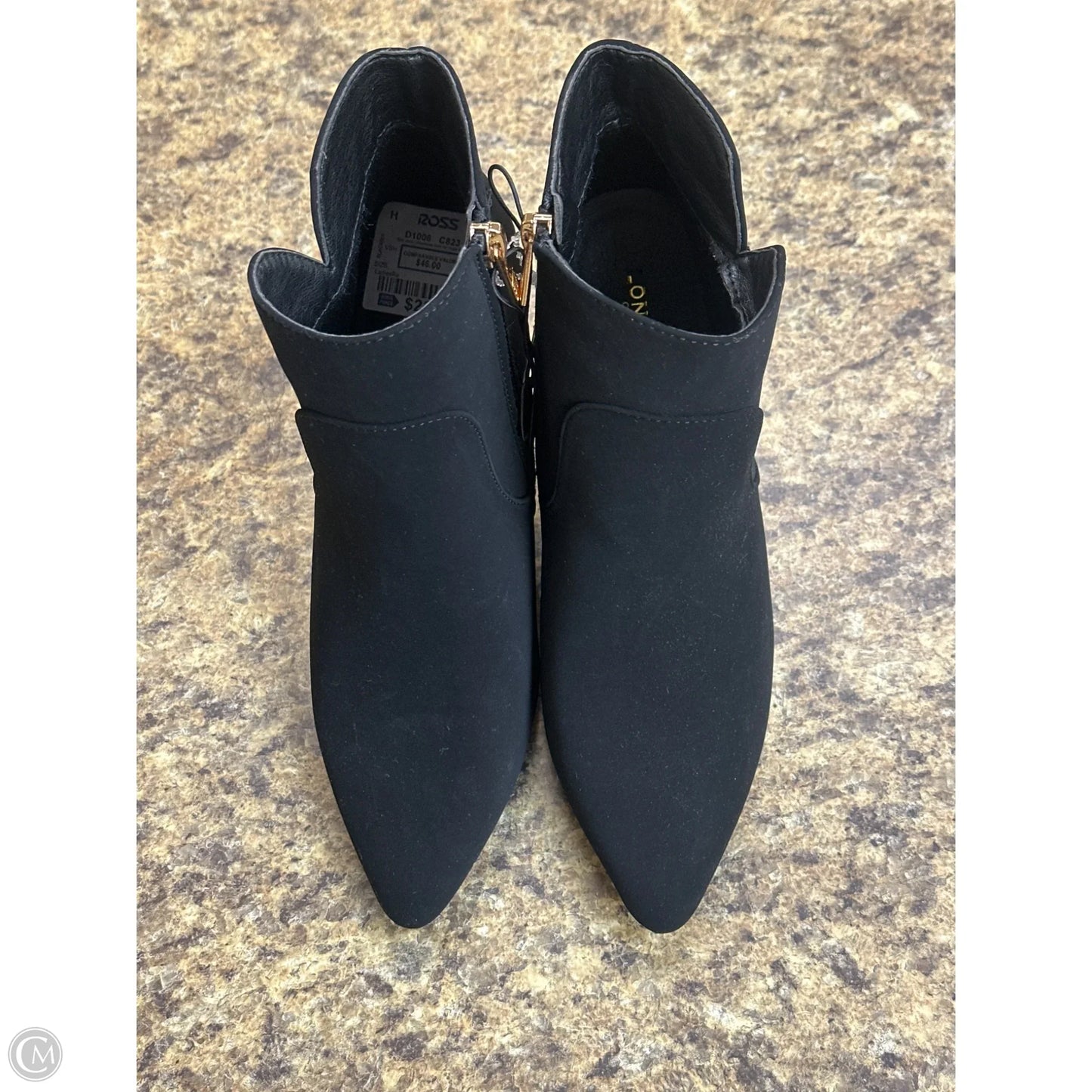 Boots Ankle Heels By London Fog In Black, Size: 7