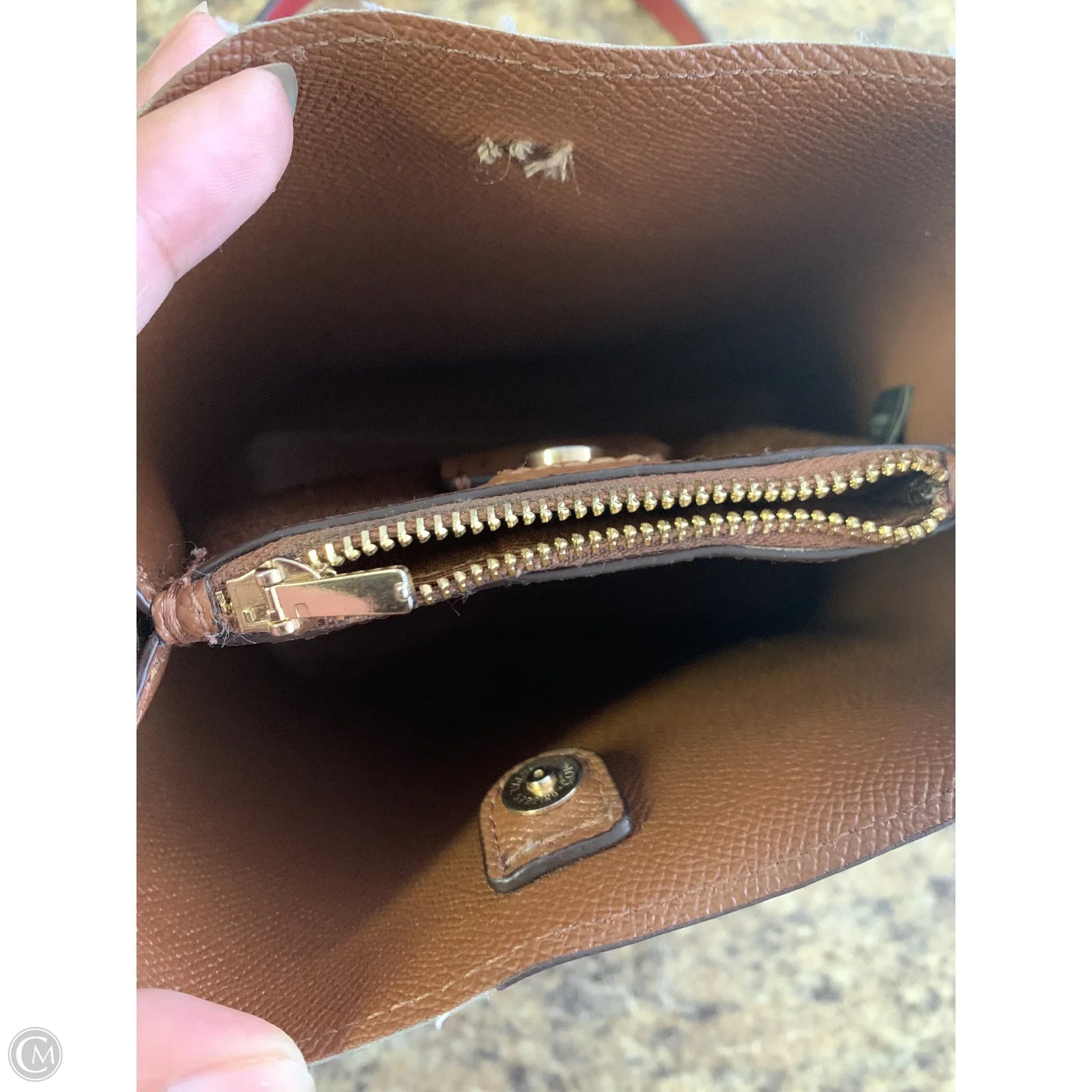 Crossbody Designer By Coach, Size: Small