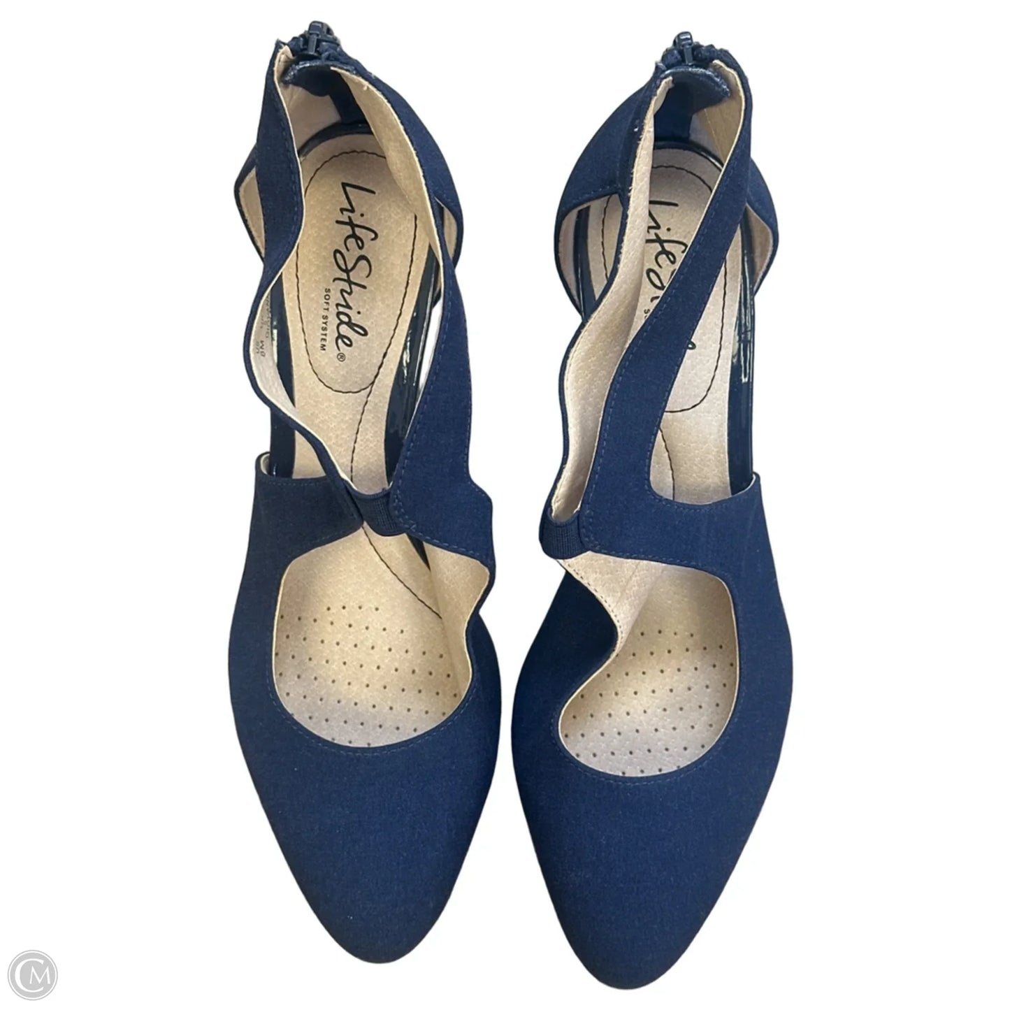 Shoes Heels Kitten By Life Stride In Navy, Size: 8