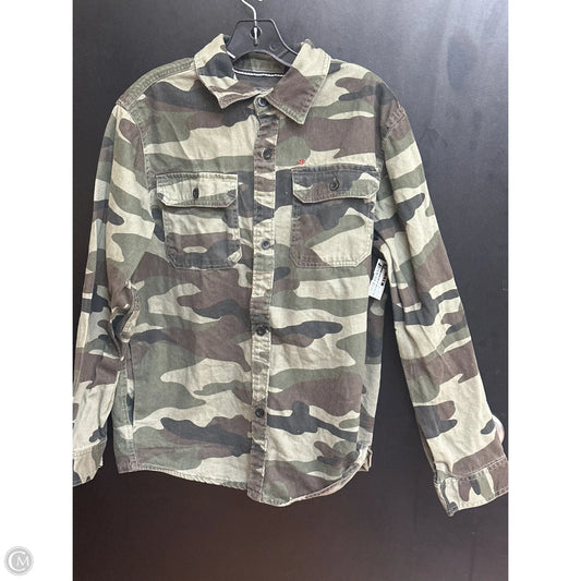 Jacket Denim By Buffalo David Bitton In Camouflage Print, Size: L