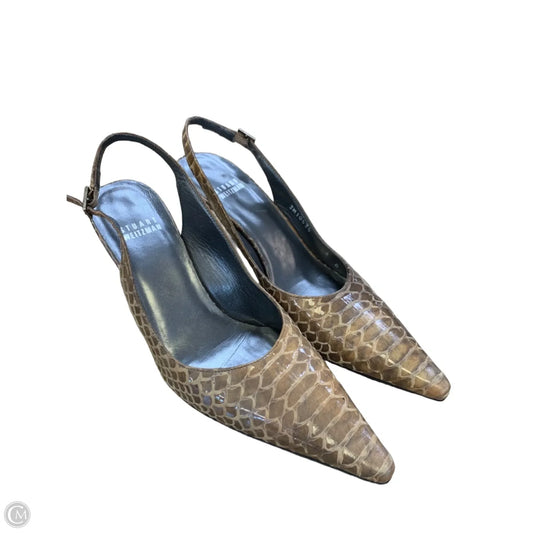 Shoes Designer By Stuart Weitzman In Taupe, Size: 6