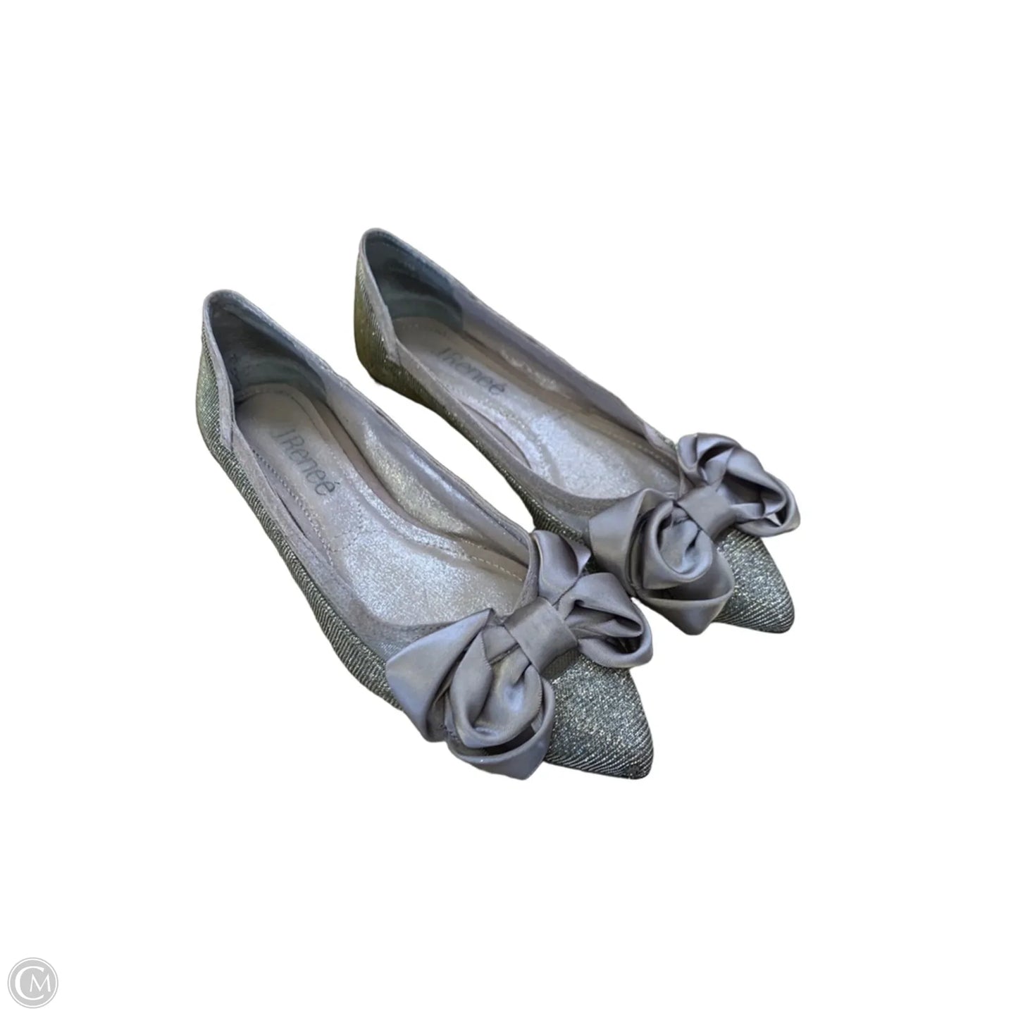 Shoes Flats By J Renee In Silver, Size: 5