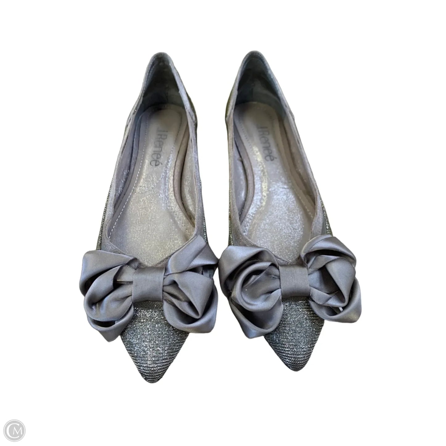 Shoes Flats By J Renee In Silver, Size: 5
