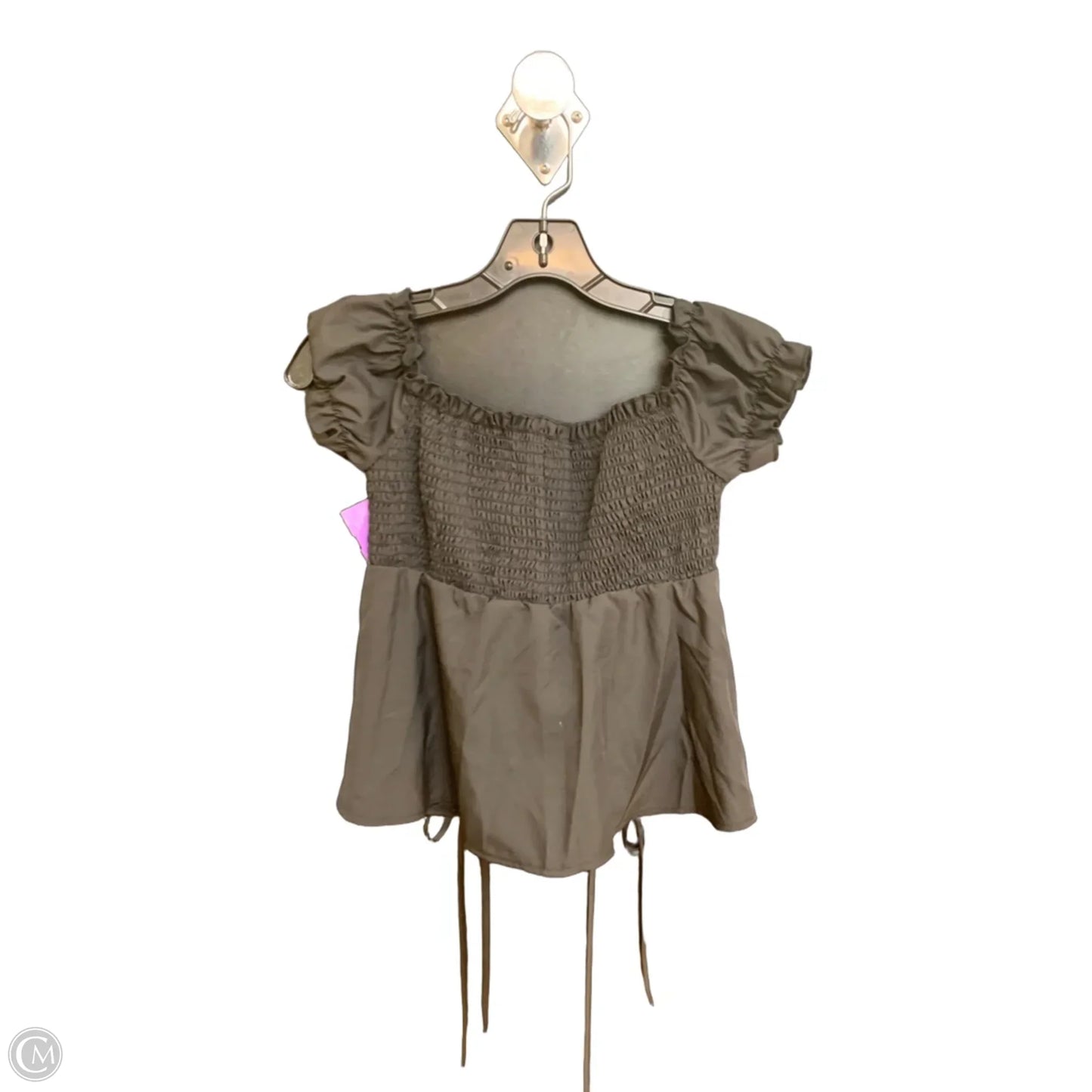 Top Short Sleeve Basic By Romwe In Black, Size: M