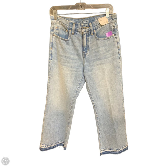 Jeans Straight By Banana Republic In Blue Denim, Size: 0p