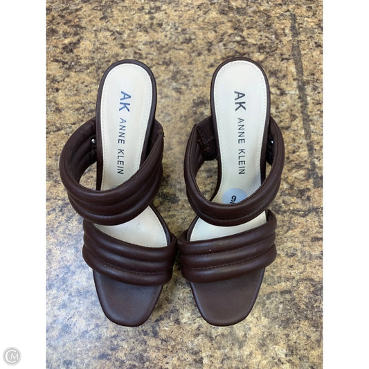 Shoes Heels Wedge By Anne Klein In Brown, Size: 9