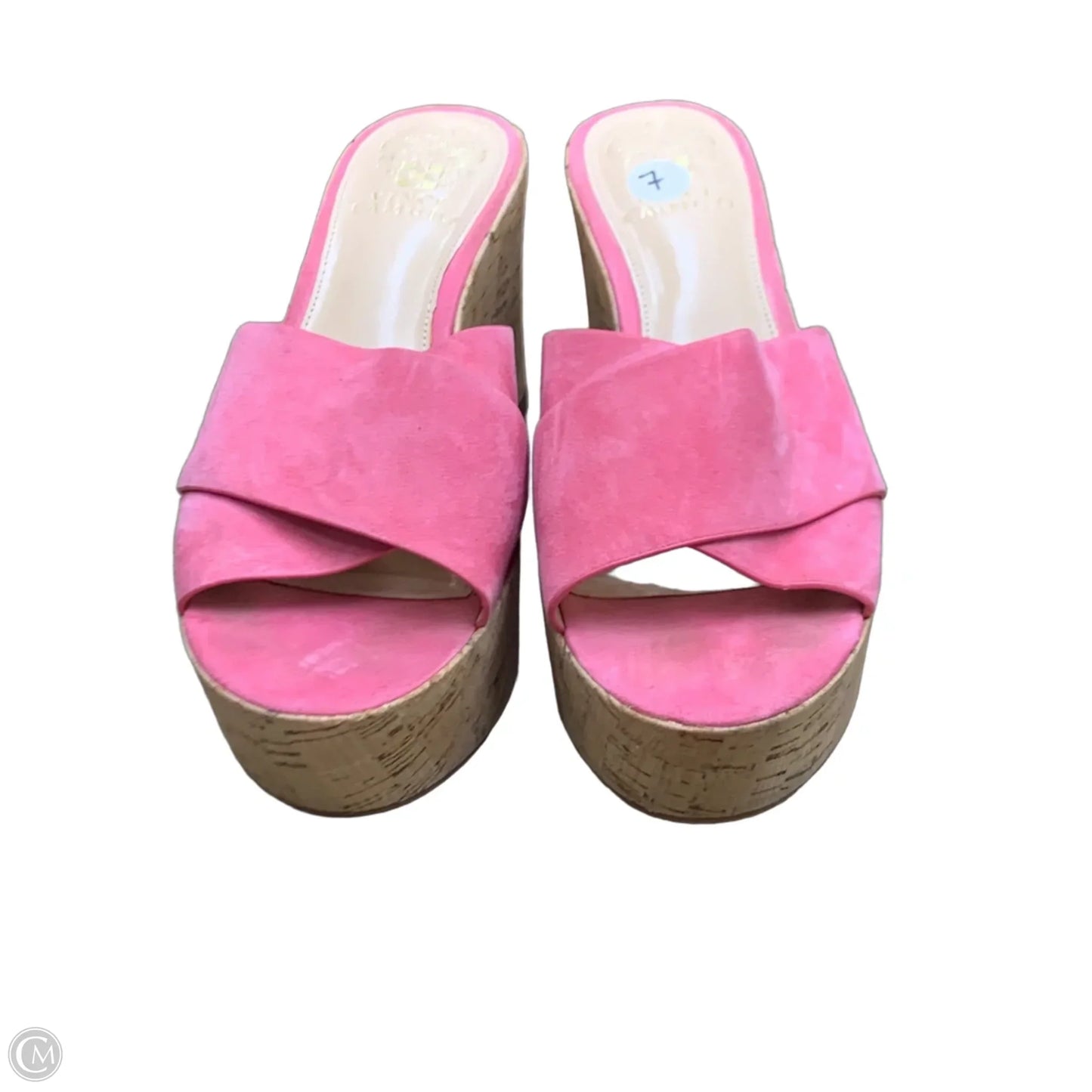 Sandals Heels Wedge By Vince Camuto In Pink, Size: 7