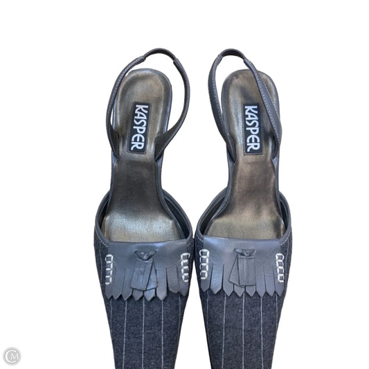 Shoes Heels Kitten By Kasper In Grey, Size: 6