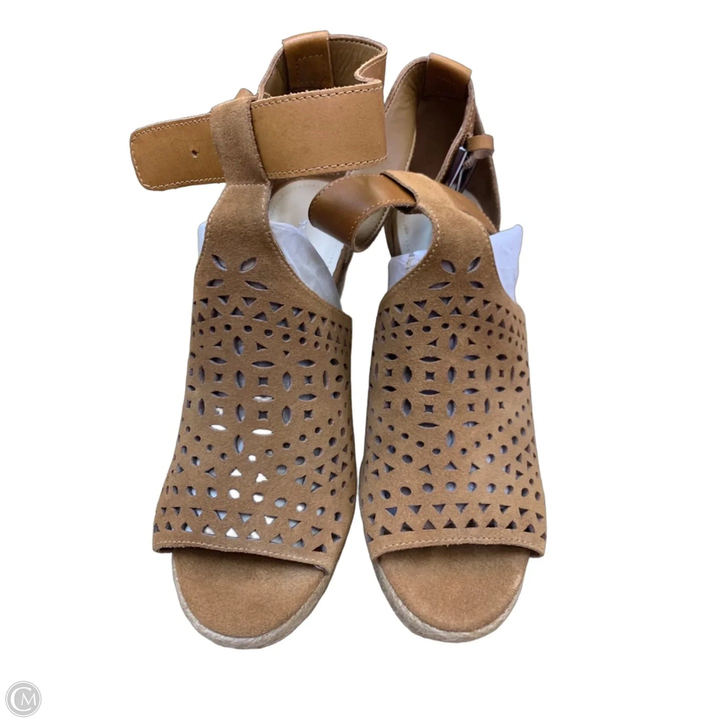 Sandals Heels Wedge By Marc Fisher In Tan, Size: 7