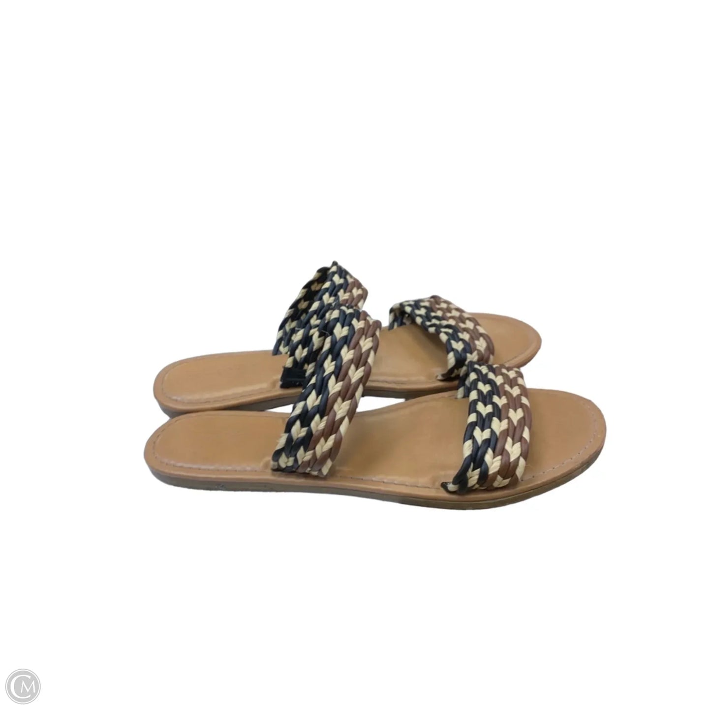 Sandals Flats By Universal Thread In Black & Brown, Size: 11