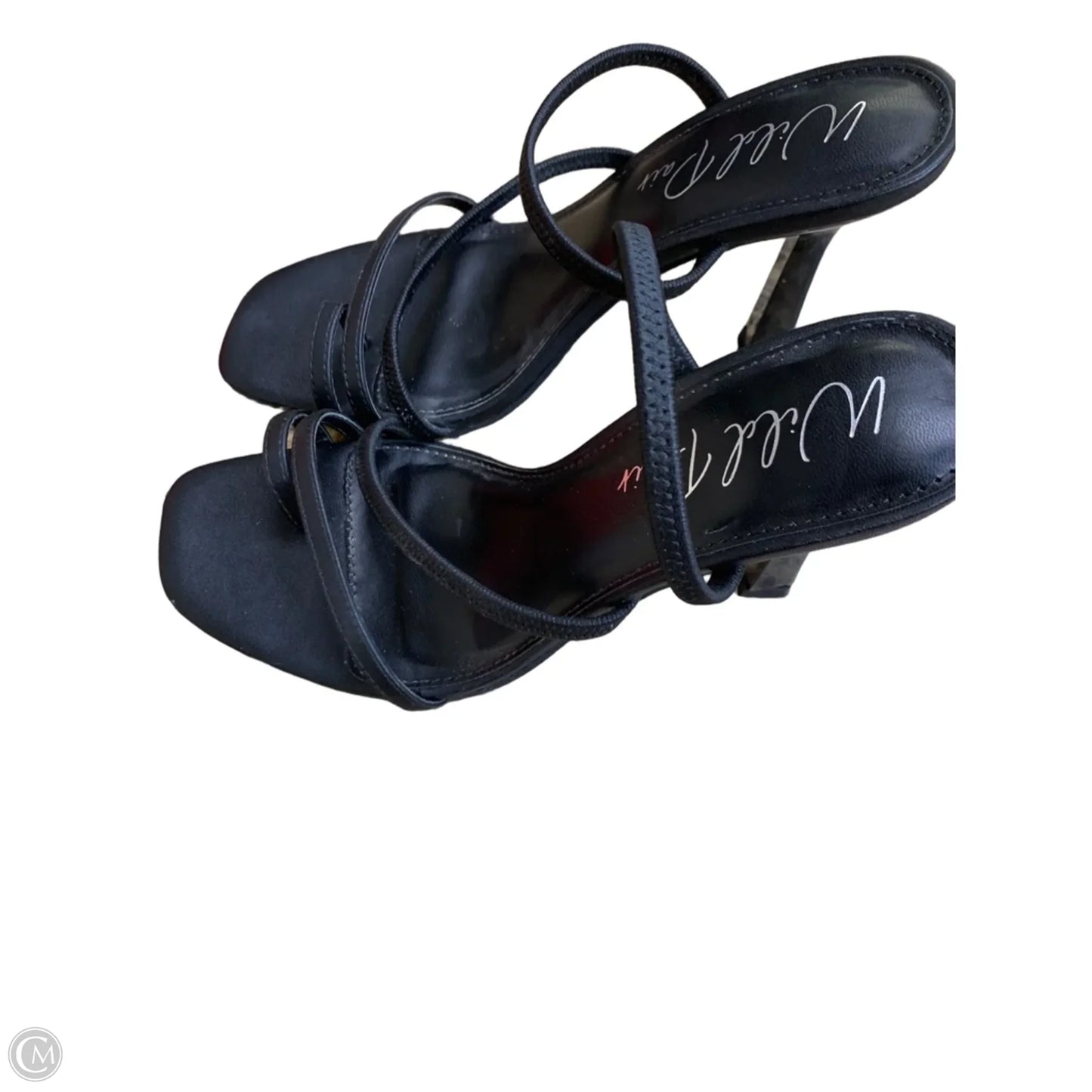 Sandals Heels Stiletto By Cmf In Black, Size: 6.5
