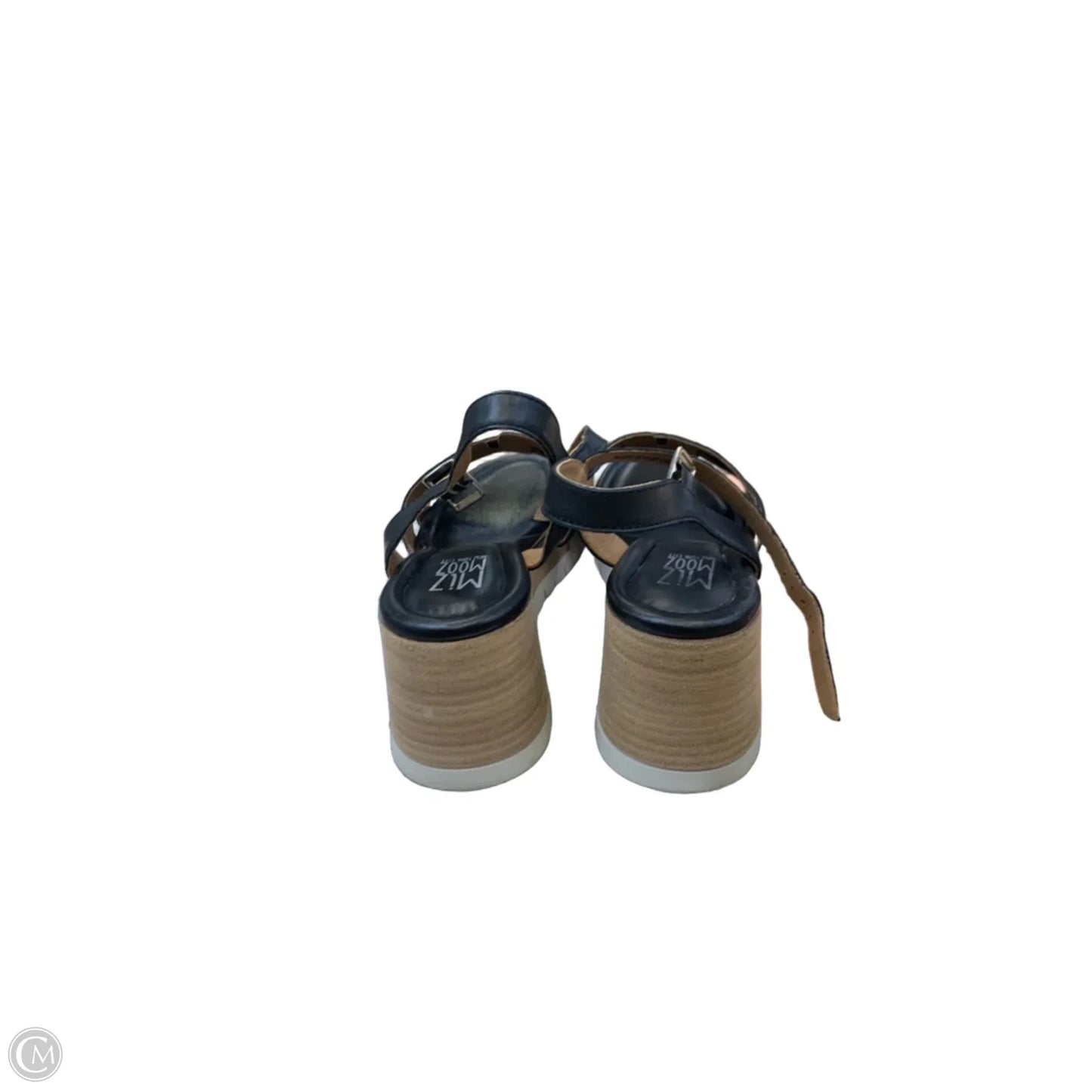 Sandals Heels Wedge By Cmf In Black, Size: 8