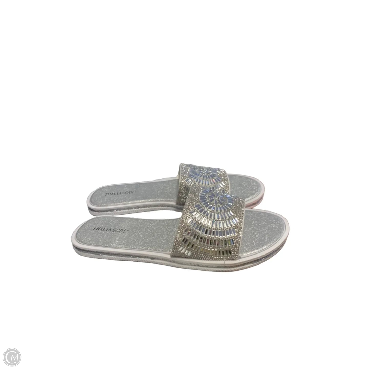 Sandals Flats By Thalia Sodi In Silver, Size: 11