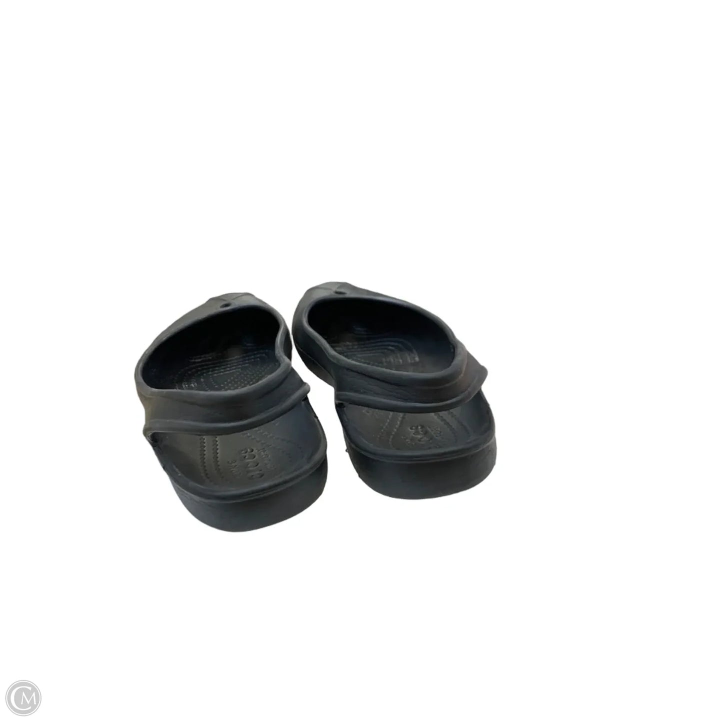 Shoes Flats By Crocs In Black, Size: 8
