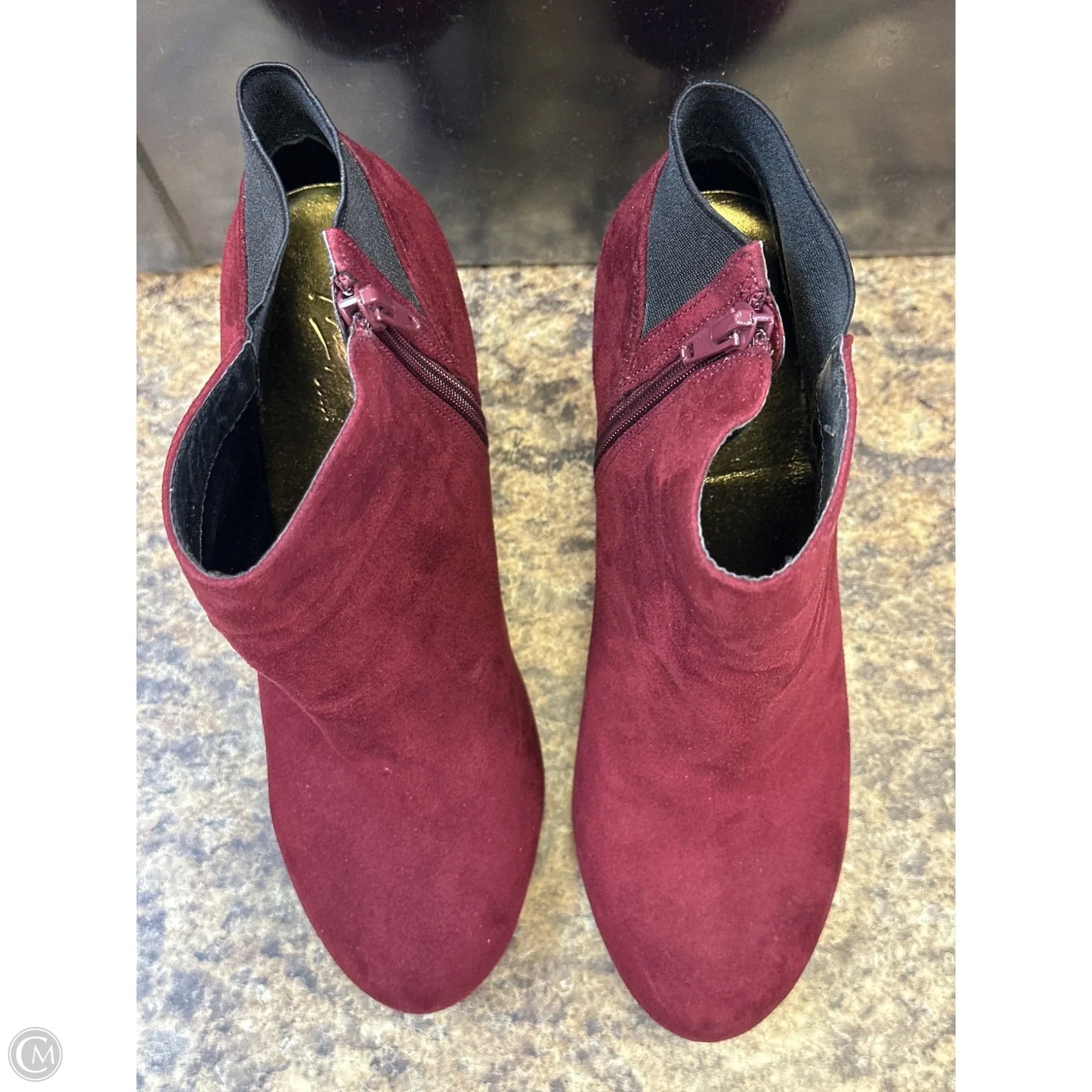 Boots Ankle Heels By Thalia Sodi In Maroon, Size: 8