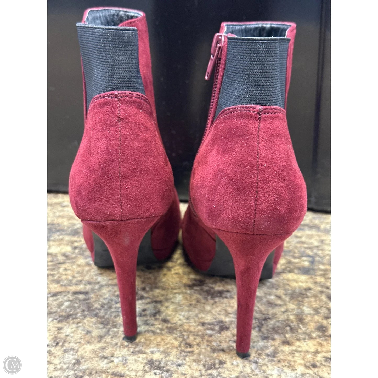 Boots Ankle Heels By Thalia Sodi In Maroon, Size: 8