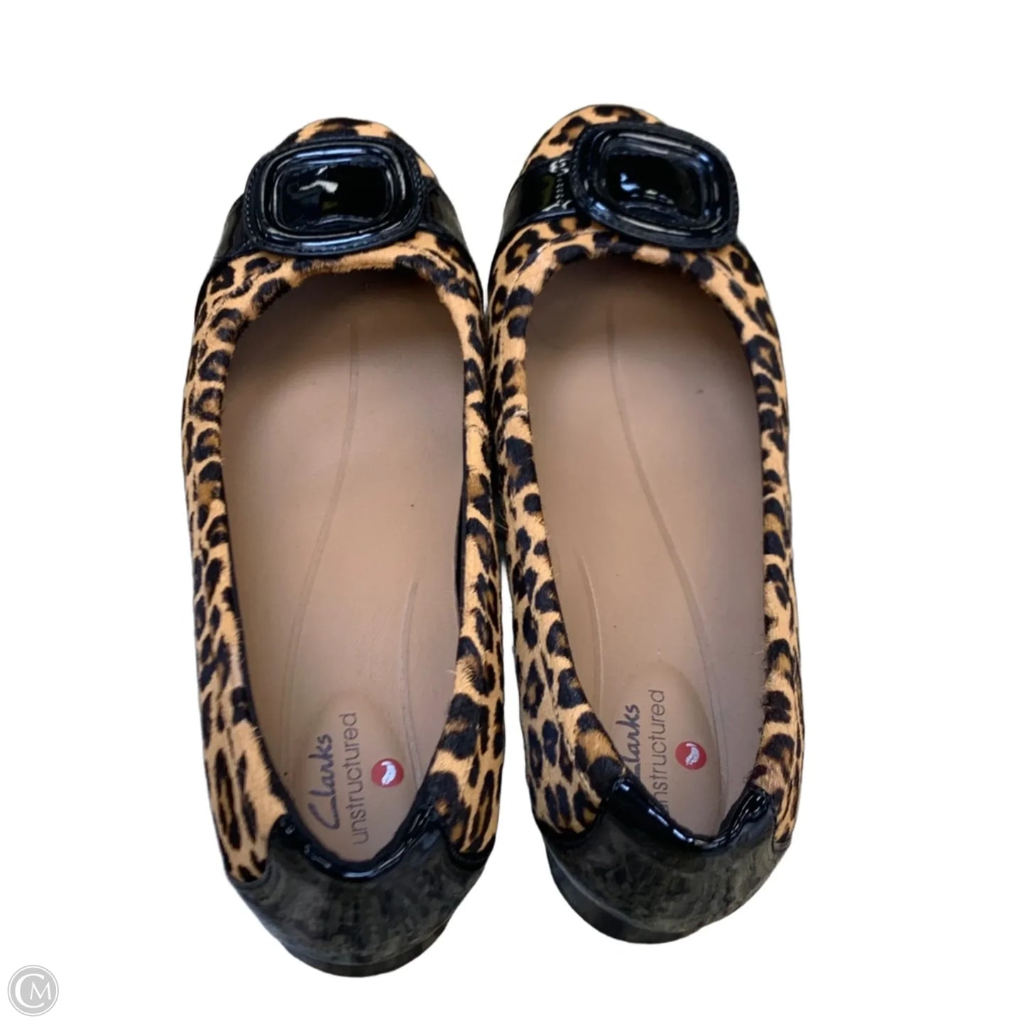 Shoes Flats By Clarks In Animal Print, Size: 7.5