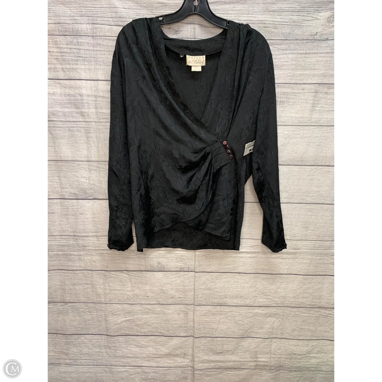 Top Long Sleeve By Cmf In Black, Size: 8