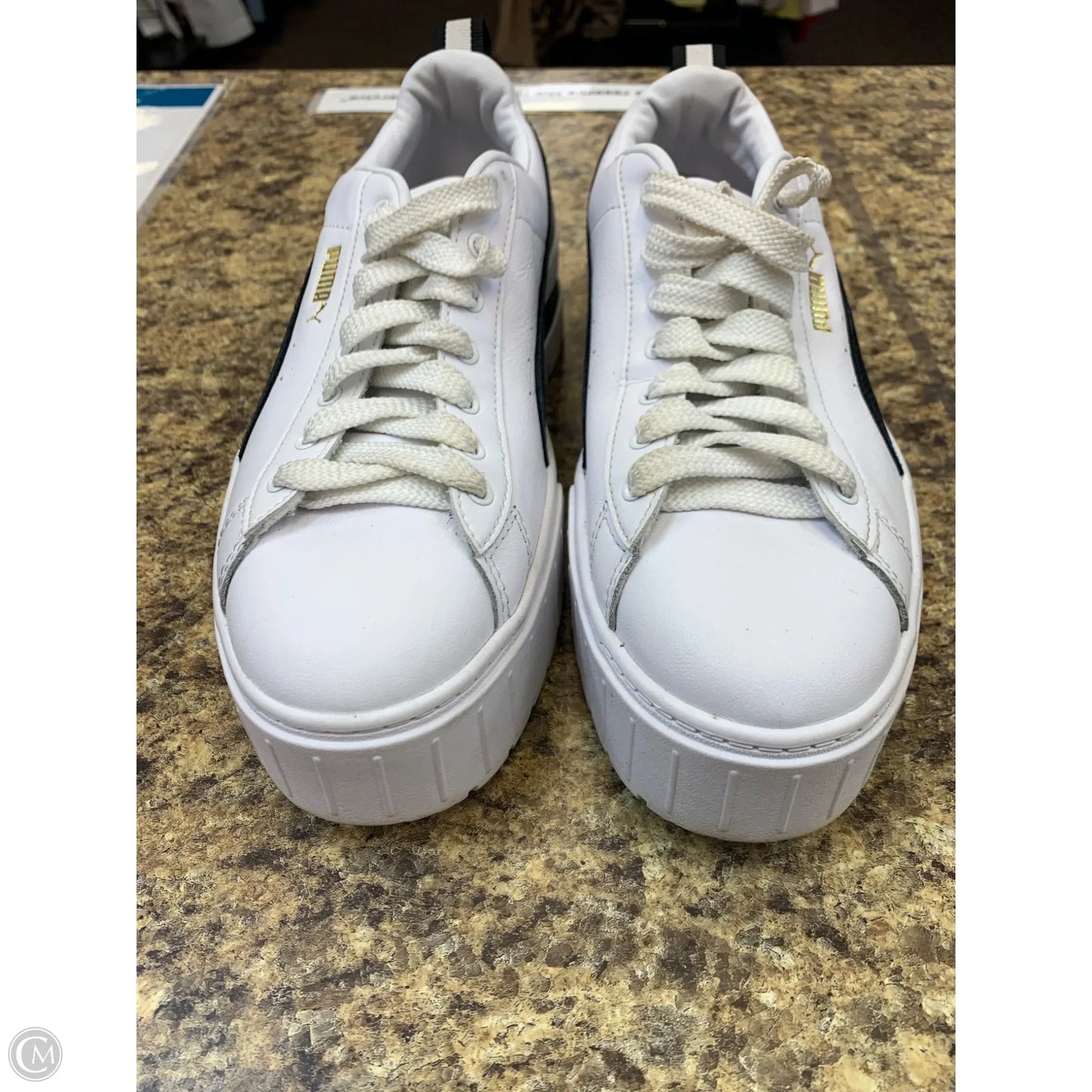 Shoes Sneakers Platform By Puma In Black & White, Size: 10