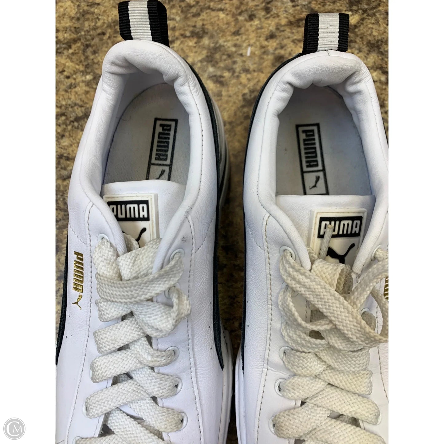 Shoes Sneakers Platform By Puma In Black & White, Size: 10
