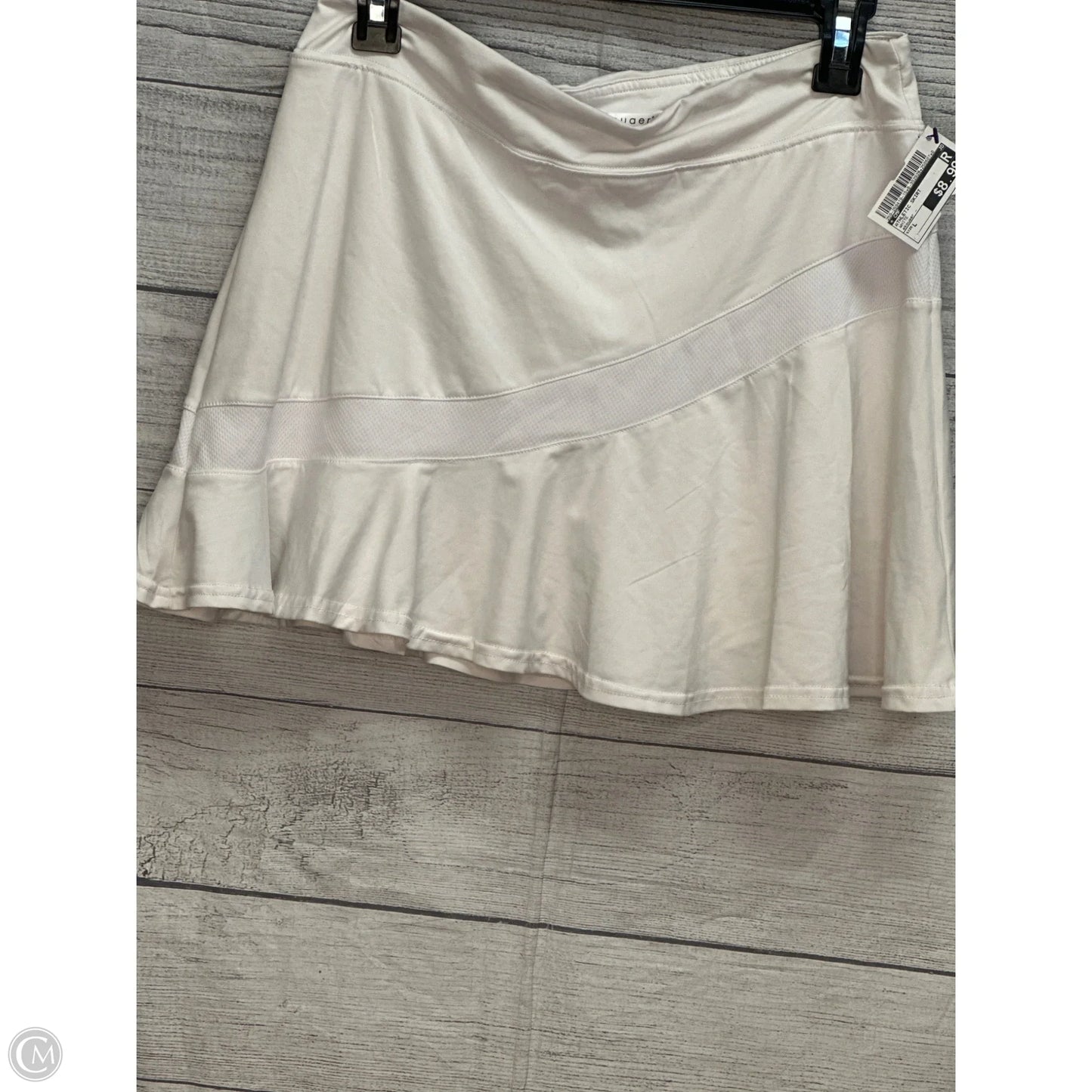 Athletic Skirt By Cmf In White, Size: L