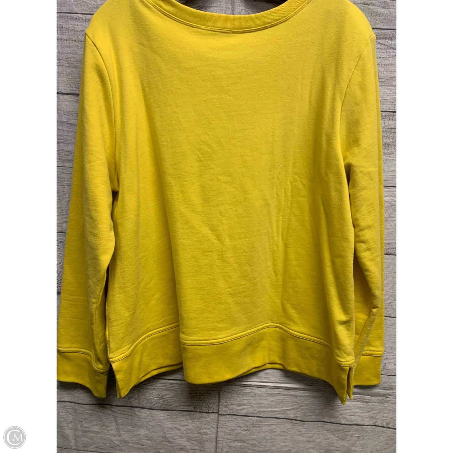 Athletic Sweatshirt Hoodie By Gap In Yellow, Size: L