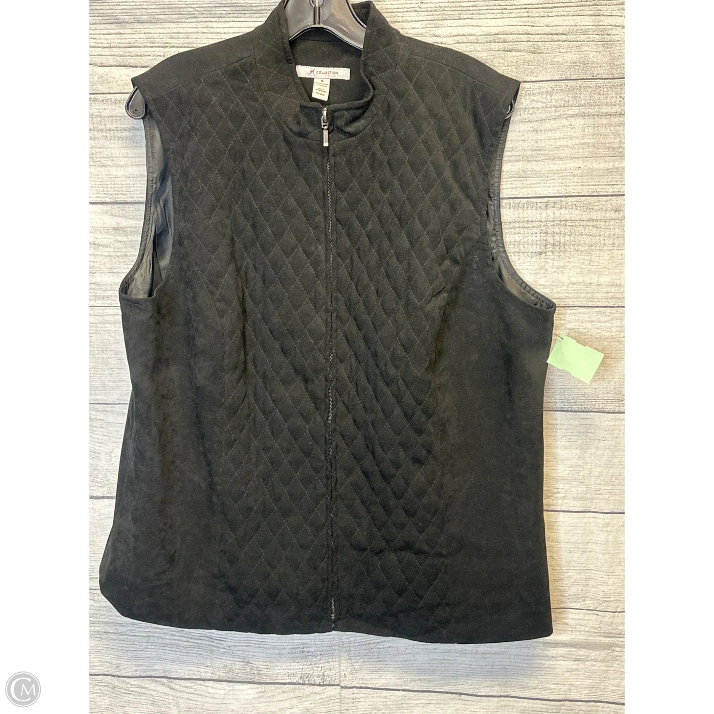 Vest Puffer & Quilted By Jm Collections In Black, Size: 16