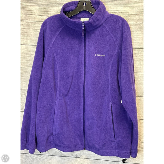 Jacket Fleece By Columbia In Purple, Size: 1x