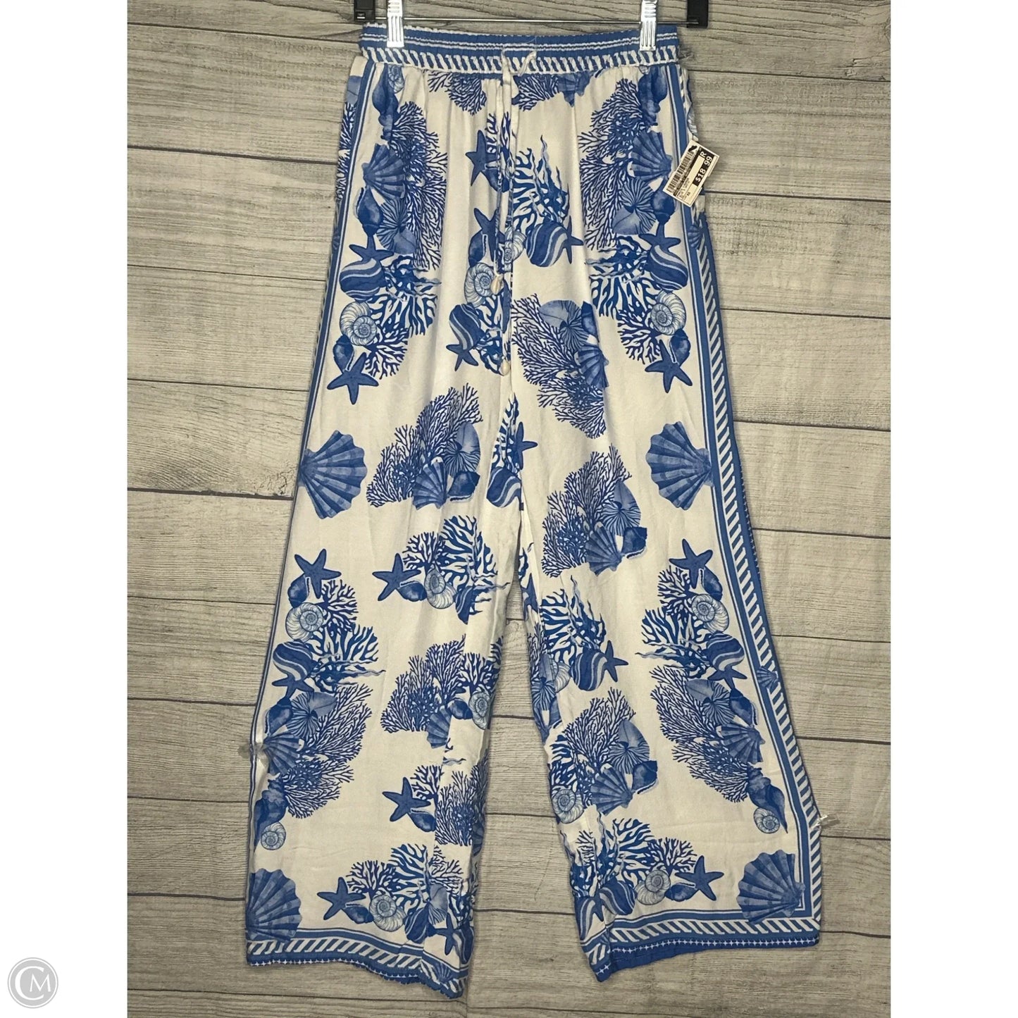 Pants Lounge By Calypso St Barth In Blue & White, Size: Xs
