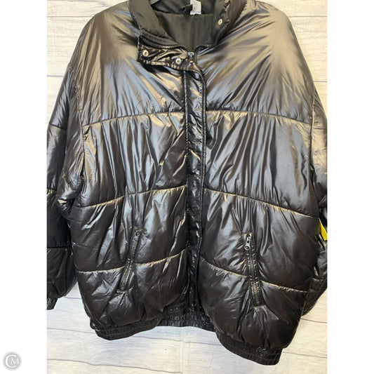 Coat Puffer & Quilted By Divided In Black, Size: S
